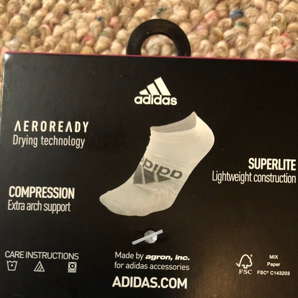 🆕 adidas Superlite No Show Socks 6 Pack - Picture 9 of 11
